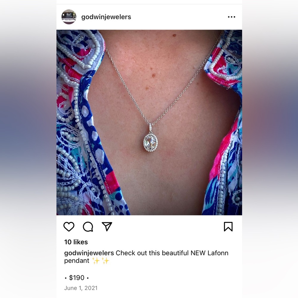 Simulated Diamond Necklace - image 2